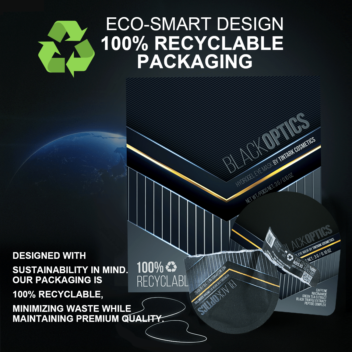 Black Optics Hydrogel Eye Patches