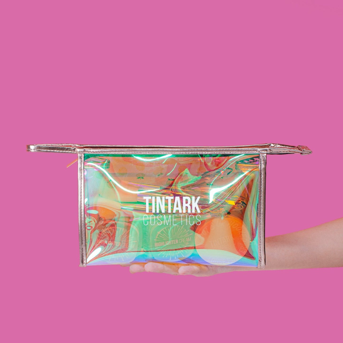Holographic Makeup Bag -TPU Material Cosmetic, Toiletry bag