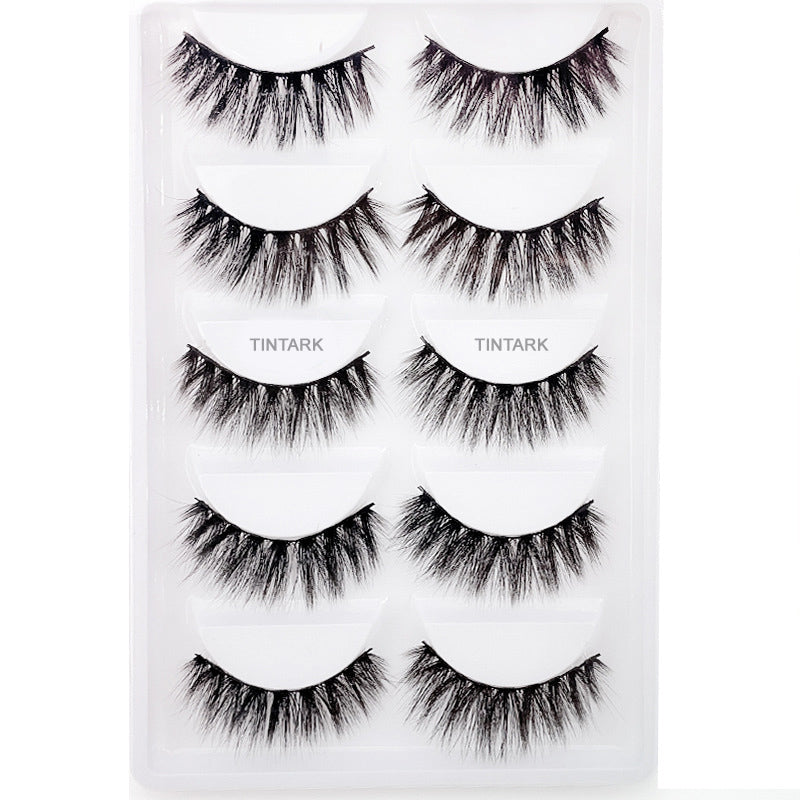 TINTARK Fake Eyelashes 3d Simulation Eyelashes Natural Thick Curly