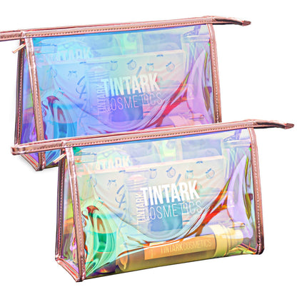 TINTARK Holografische Make-up-Tasche