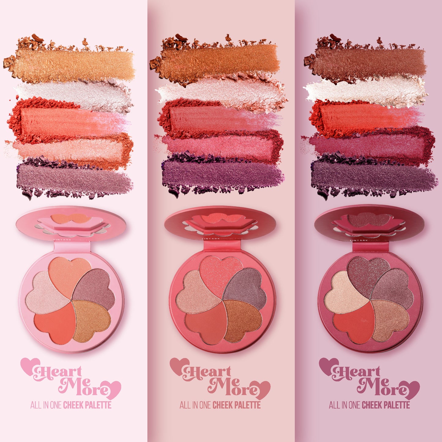 TINTARK Heart Me More Rouge-Palette – Dunkel 