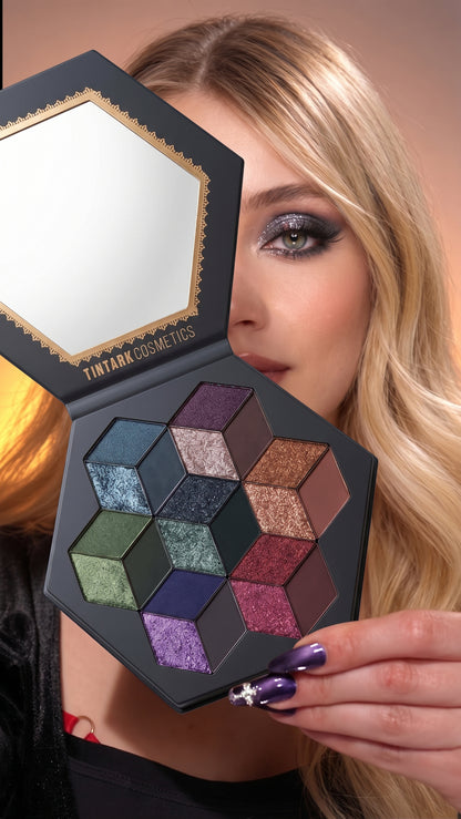 TINTARK Midnight Masquerade Black Spectrum Smokey Eyeshadow Palette