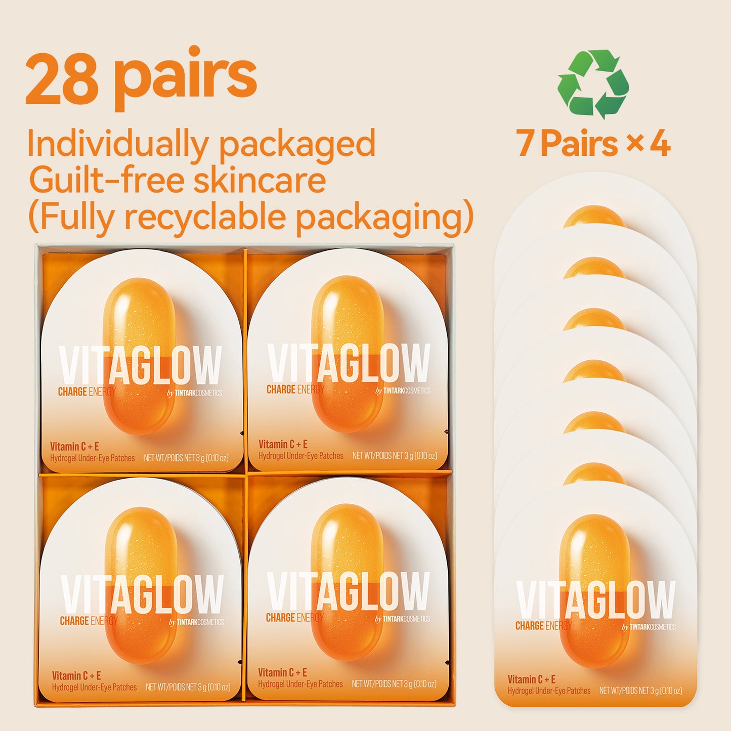 Vitaglow · Charge Energy Hydrogel Under Eye Patches