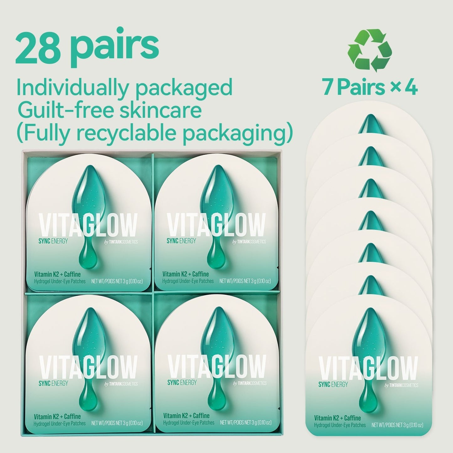 Vitaglow · Sync Energy Hydrogel Under Eye Patches