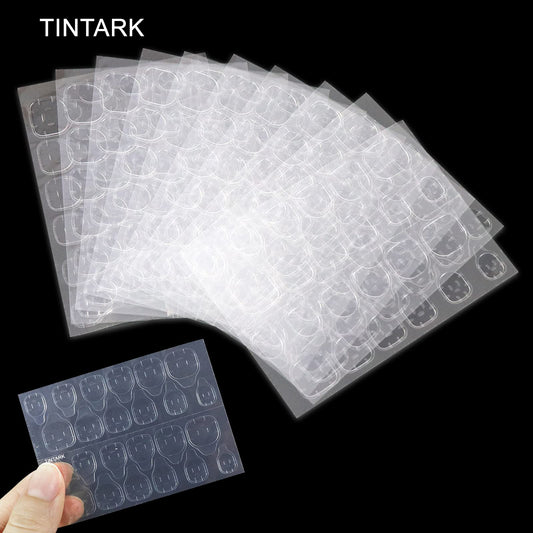 TINTARK Nail Glue Sticker Double-Sided Nail Adhesive Stickers Thin Breathable and Waterproof Nail Sticker for Press on Nail Sticky Tabs