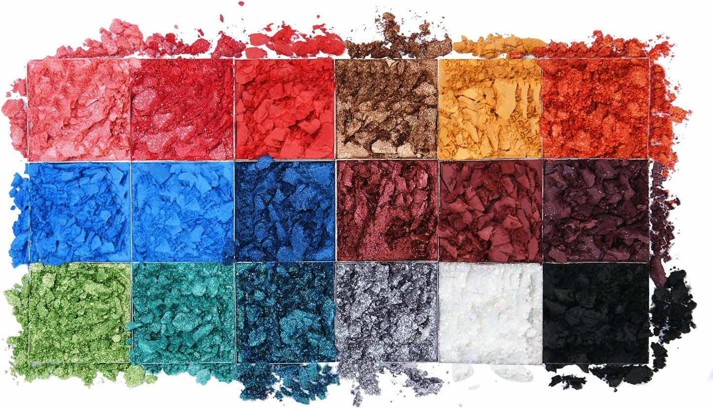 Kirmes-Lidschattenpalette mit 18 Farben 