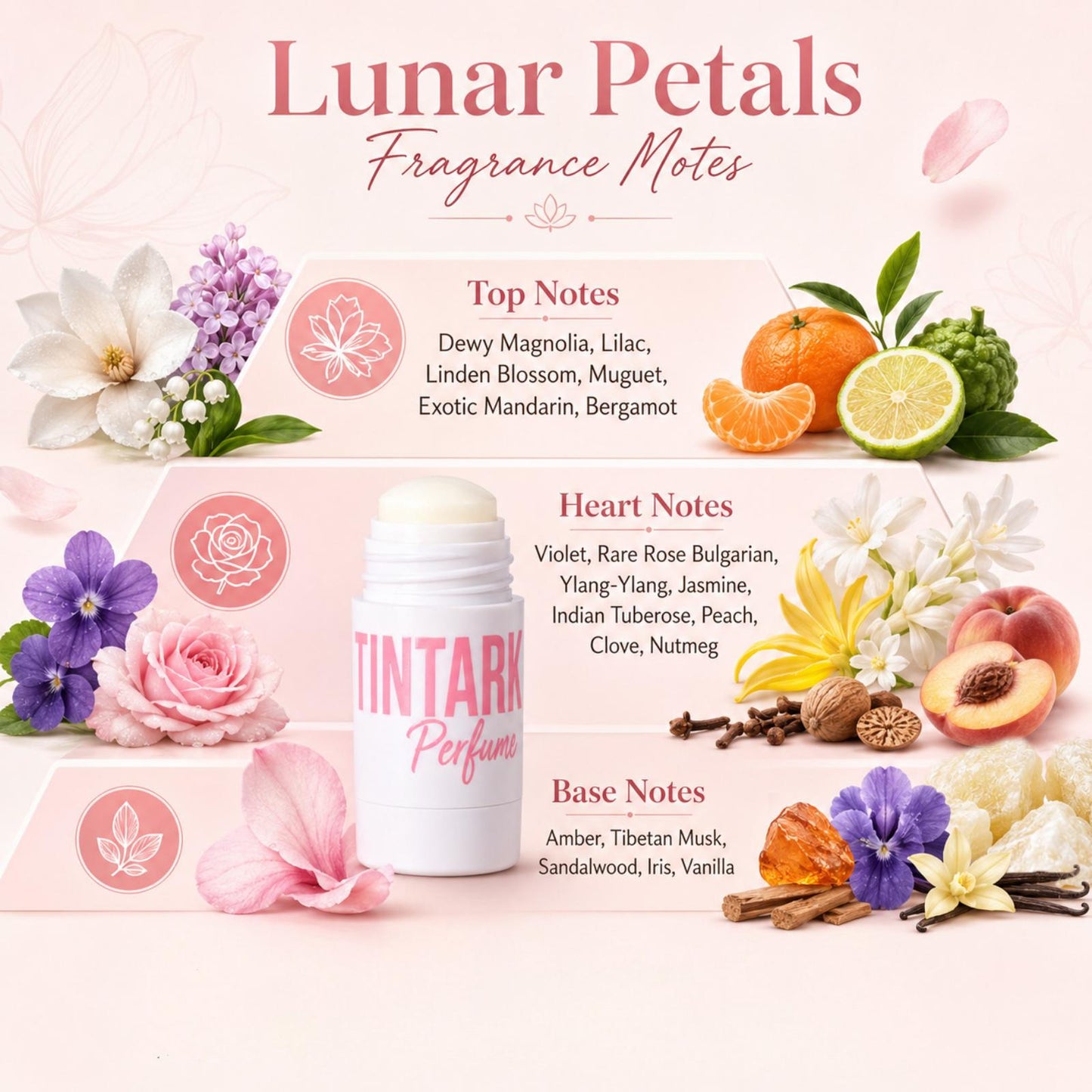 Tintark Solid Perfume Stick 5g- 03  Lunar Petals
