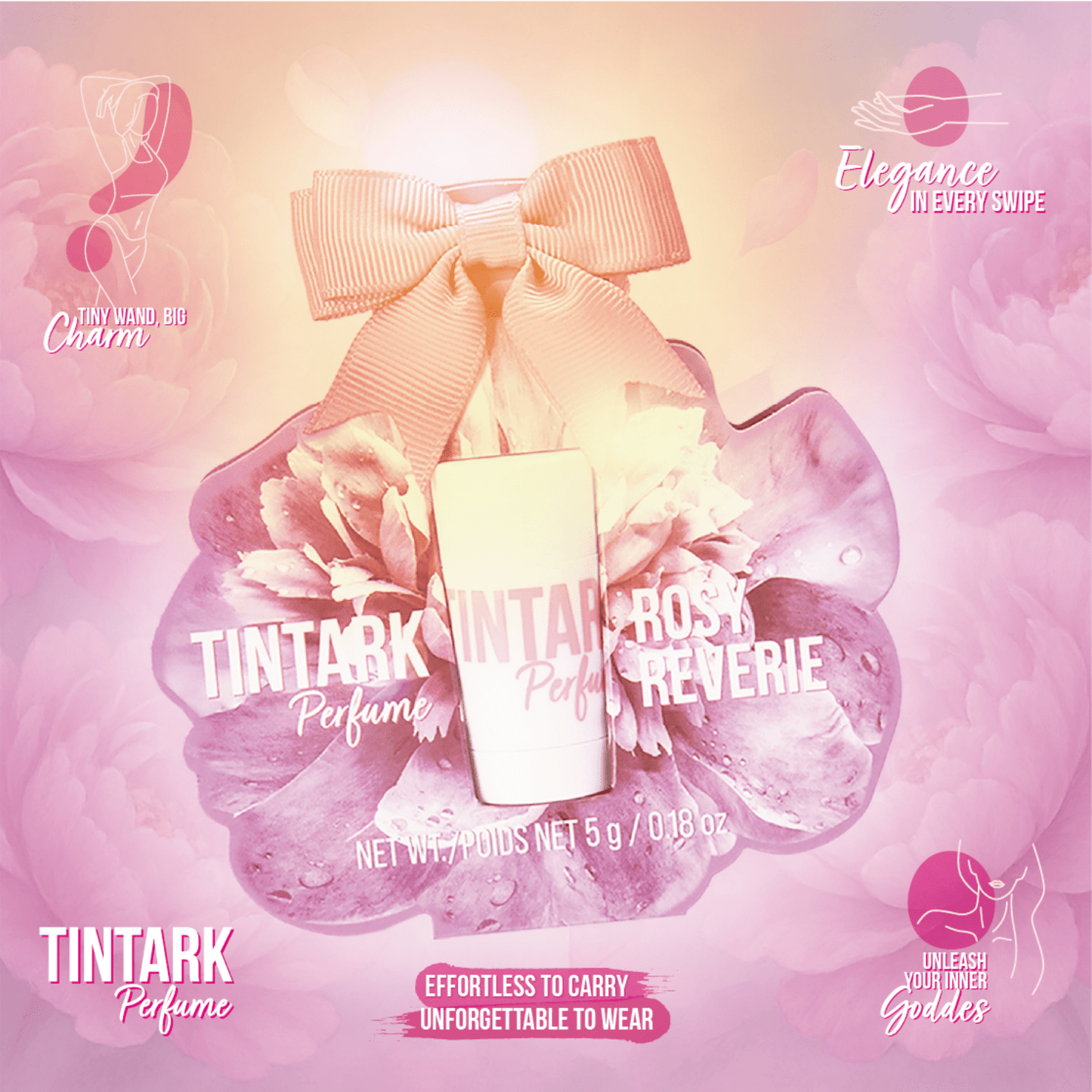 Solid Perfume Stick 5g- 05 Rosy Reverie Inspired by Chanel Chance Eau Tendre Perfume