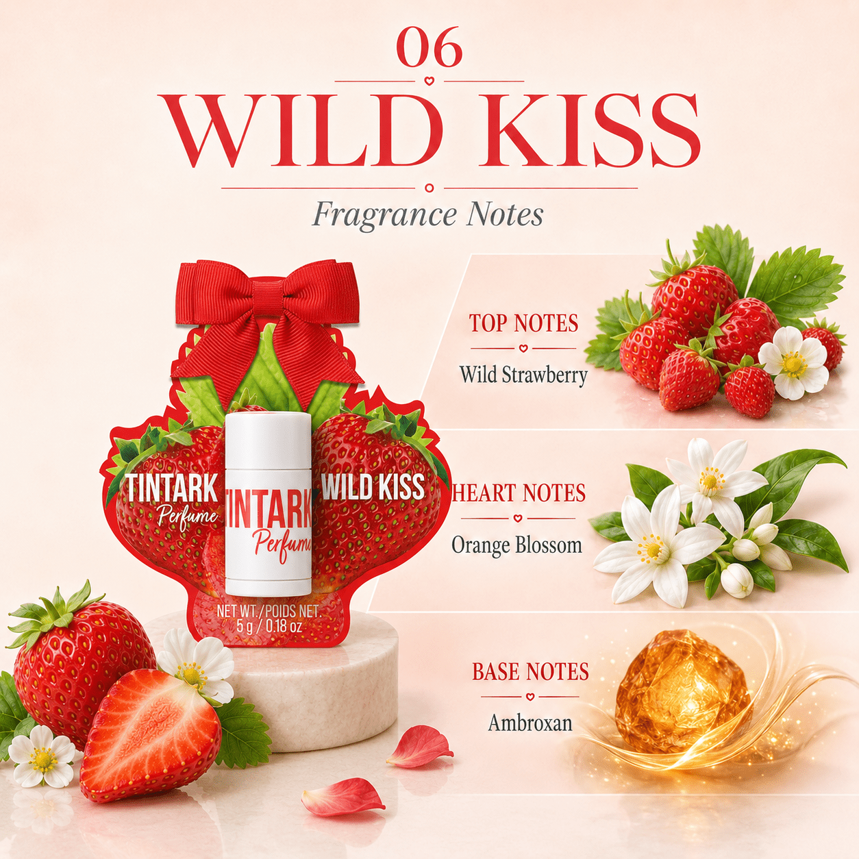 Tintark Solid Perfume Stick 5g-06 Wild Kiss