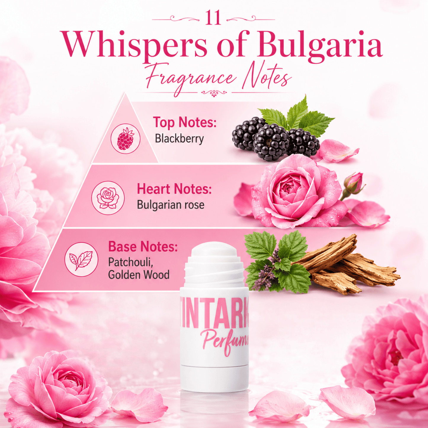 Tintark Solid Perfume Stick 5g-11 Whispers of Bulgaria
