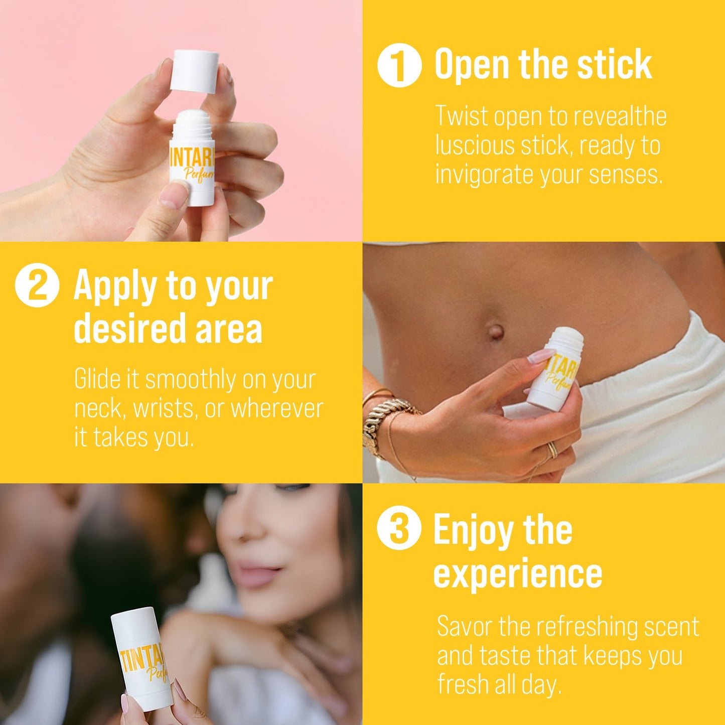 Solid Perfume Stick 5g -10 Serene Bloom Inspired by Bvlgari Eau Parfumée au Thé Blanc (White Tea) Perfume