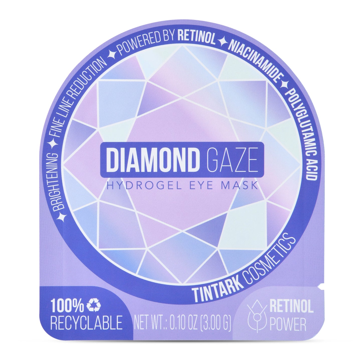 Under Eye Patches DIAMOND GAZE 28 Pairs, Rejuvenate Eye Gel Mask with Retinol Niacinamide Polyglutamic Acid, Gifts