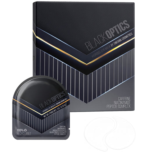 TINTARK Black Optics Hydrogel Under Eye Patches, 28 Pairs
