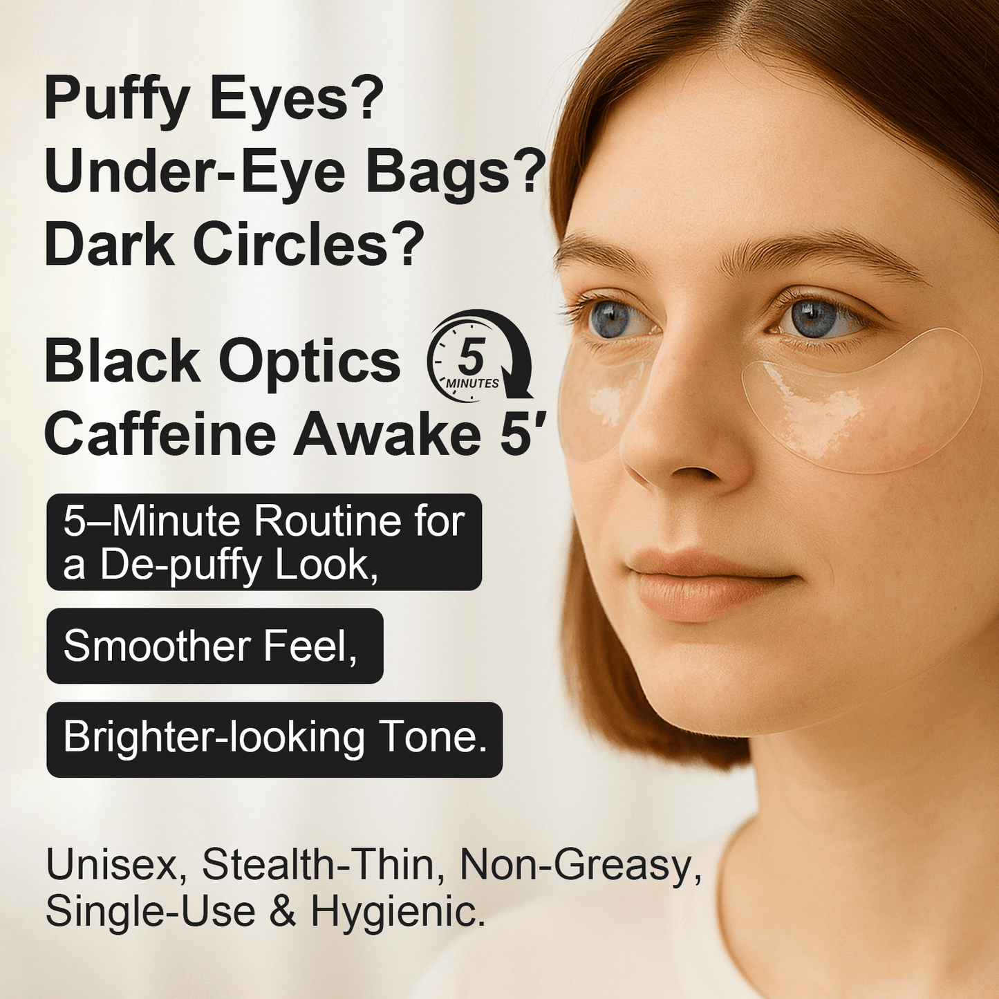 Black Optics Hydrogel Eye Patches