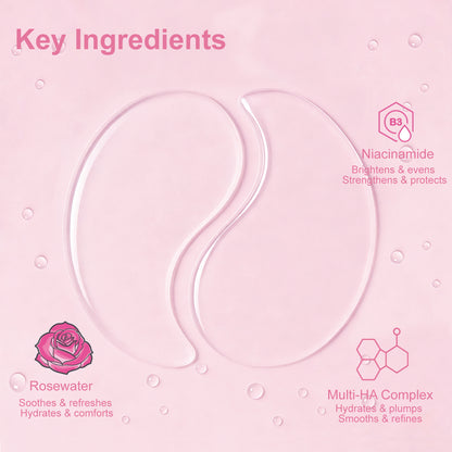 Crystal Collection · Rosé Aurora Hydrogel Under-Eye Patches