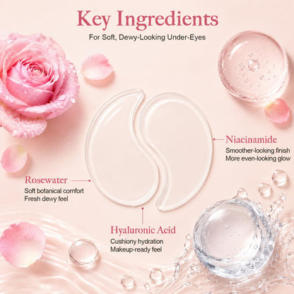 TINTARK Rosé Aurora Hydrogel Under Eye Patches, 28 Pairs