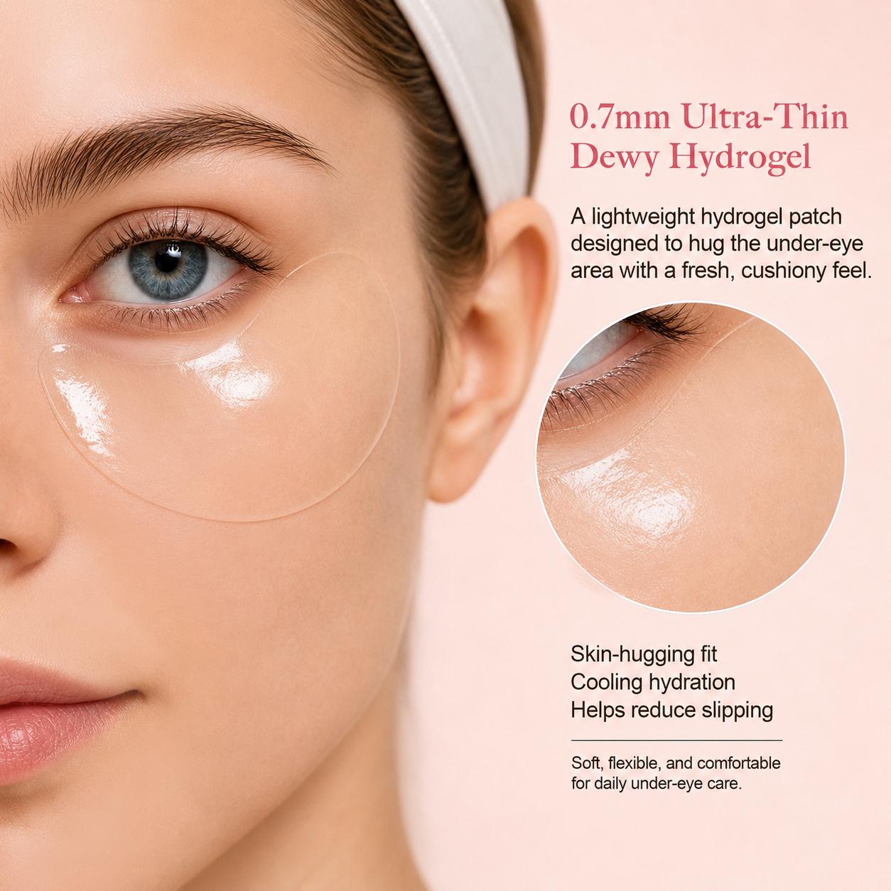TINTARK Rosé Aurora Hydrogel Under Eye Patches, 28 Pairs