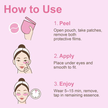 Crystal Collection · Rosé Aurora Hydrogel Under-Eye Patches