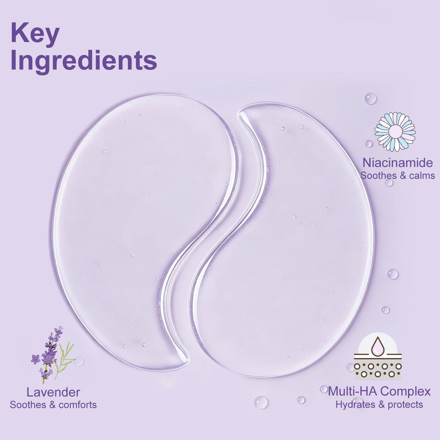 Crystal Collection · Amethyst Haze Hydrogel Under-Eye Patches