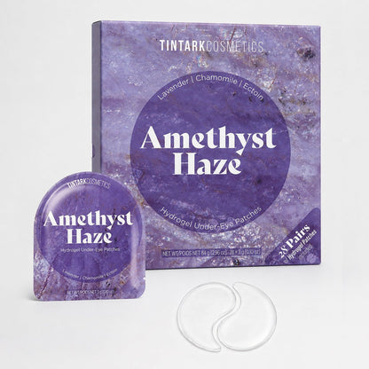 TINTARK Amethyst Haze Hydrogel Under Eye Patches, 28 Pairs