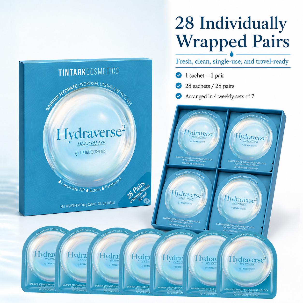 TINTARK Deep Phase Hydrogel Under Eye Patches, 28 Pairs