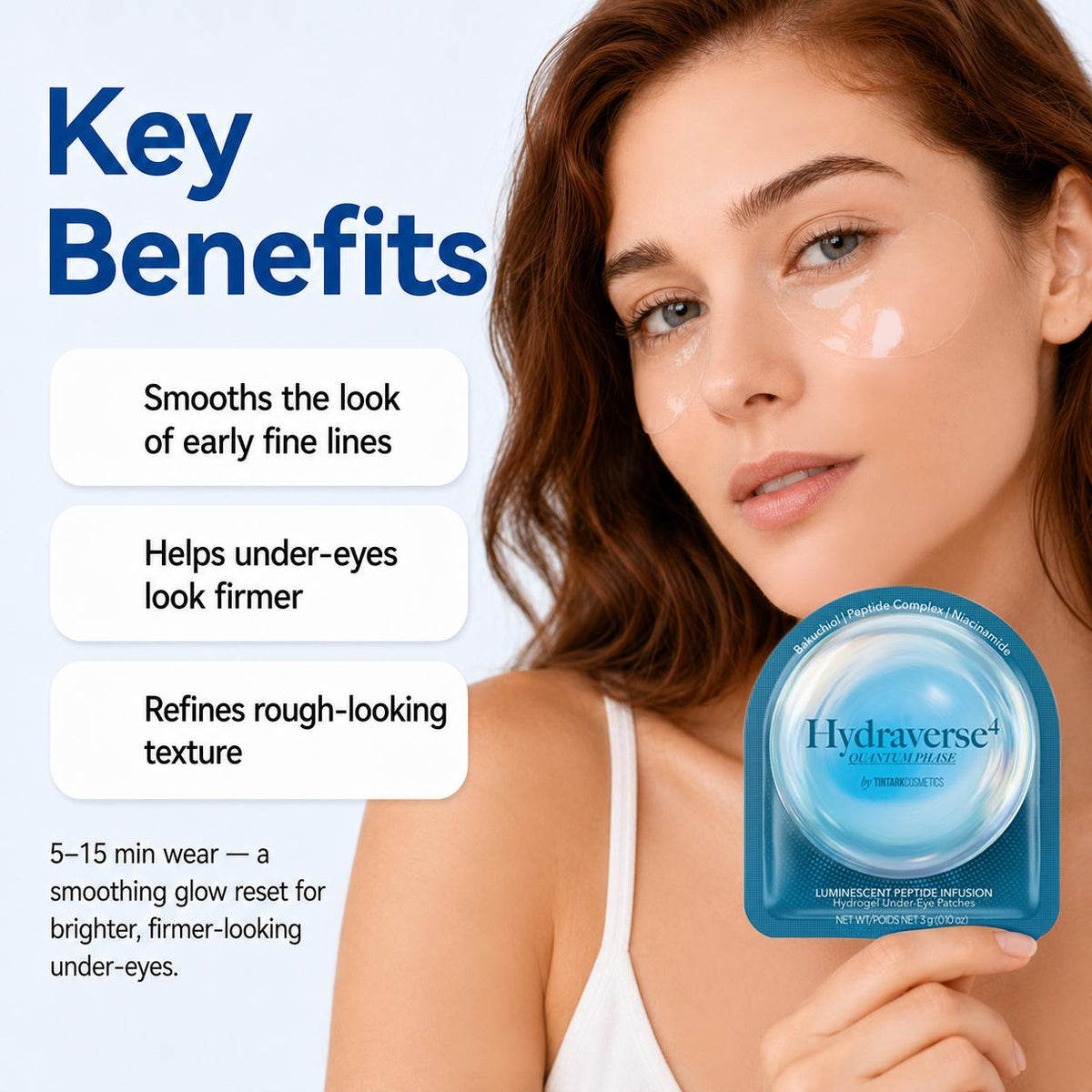TINTARK Hydraverse Quantum Phase Firming Hydrogel Eye Patches (28 Pairs)