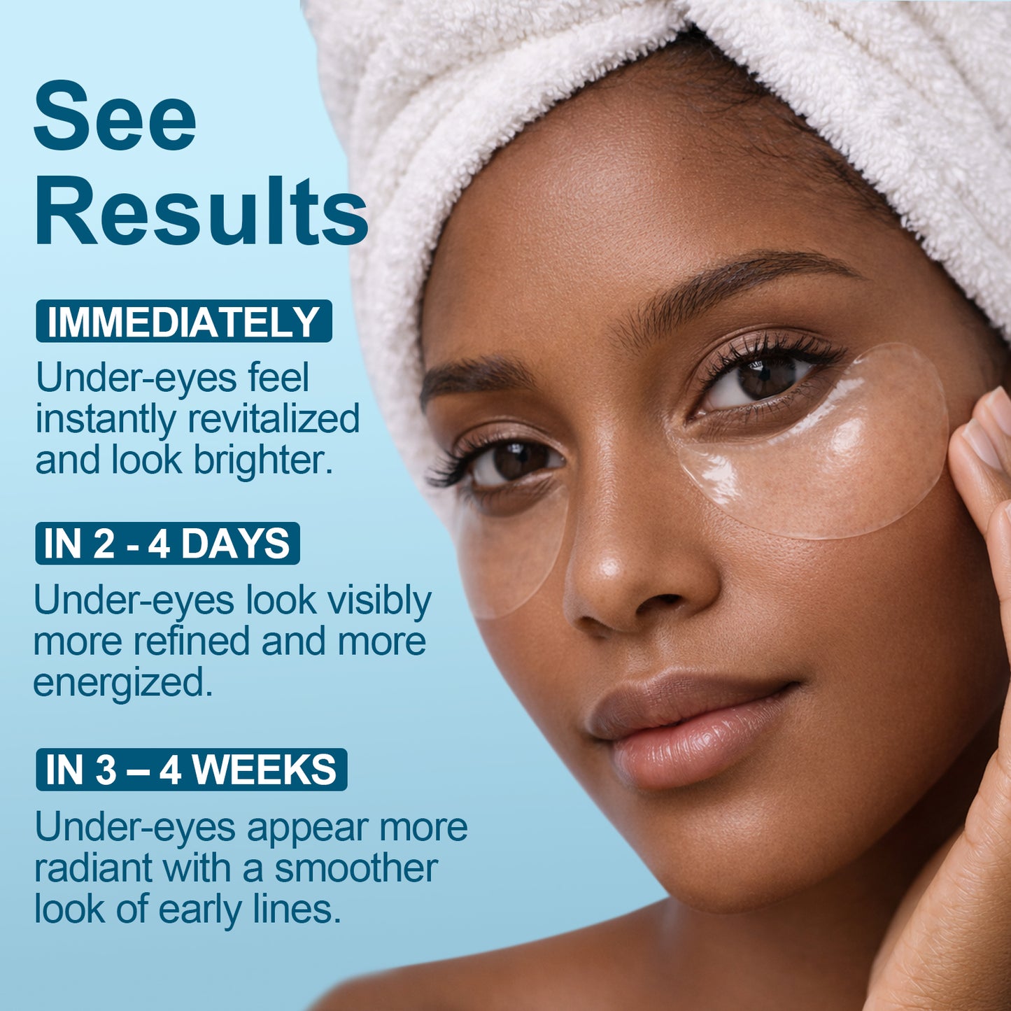 Hydraverse⁴ · Quantum Phase Hydrogel Under-Eye Patches