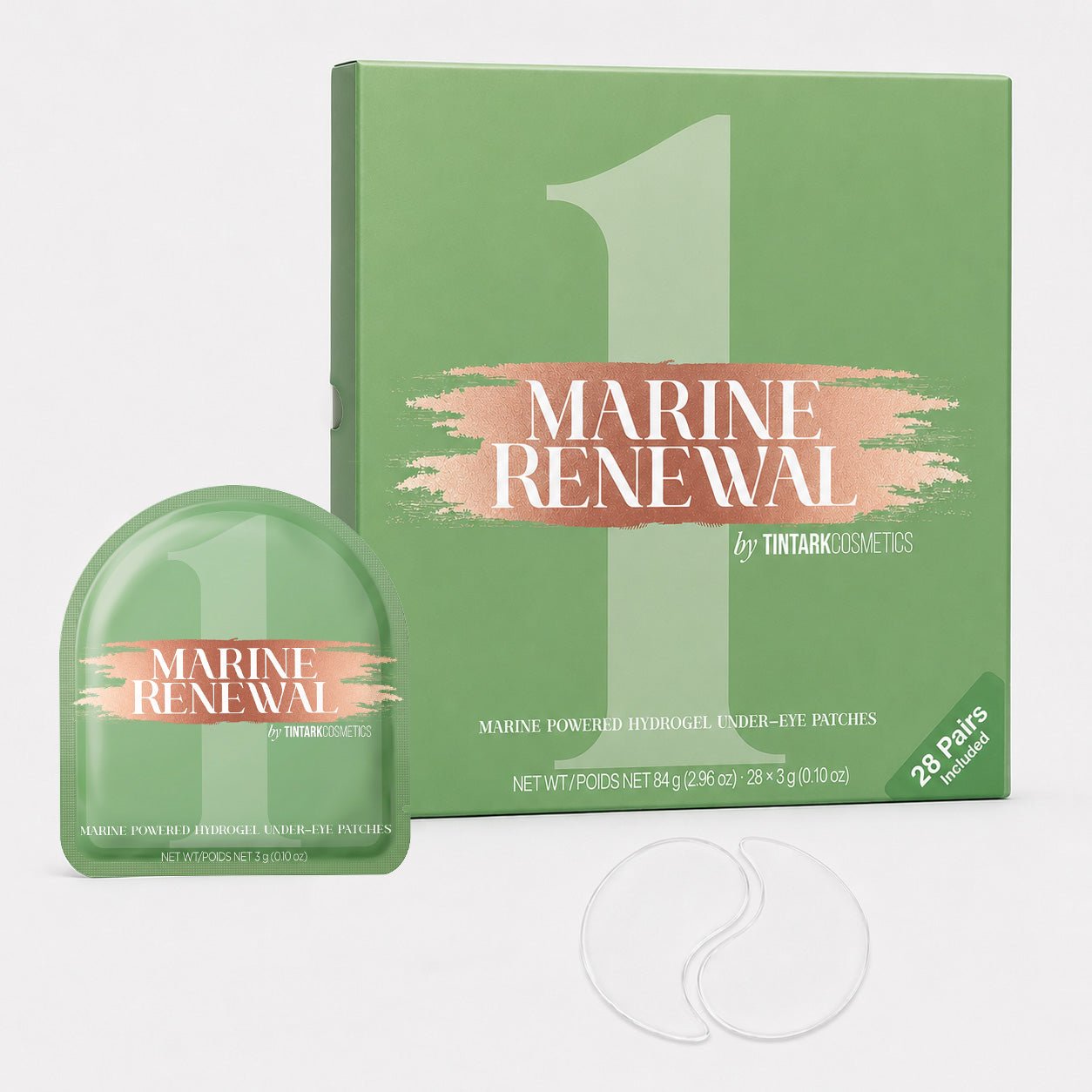 TINTARK Marine Renewal 1 Hydrogel Under Eye Patches, 28 Pairs