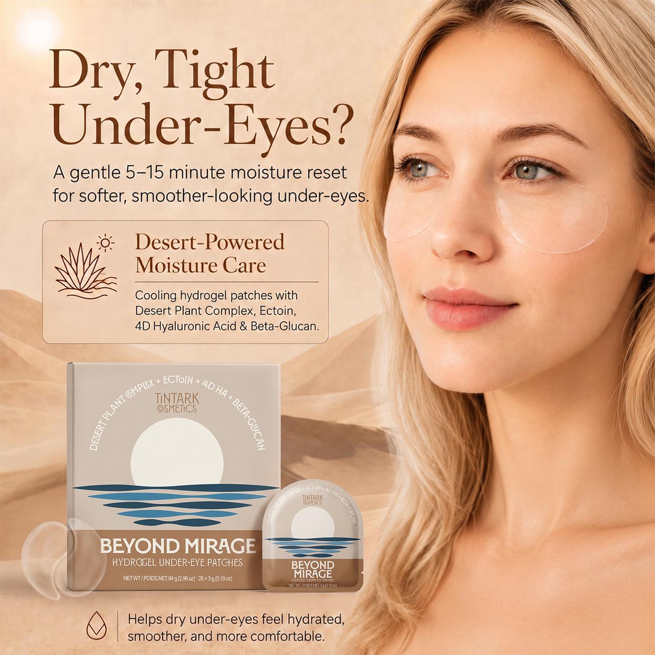 TINTARK Beyond Mirage Hydrogel Under Eye Patches, 28 Pairs