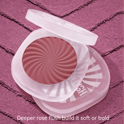 TINTARK Cheeky Blush Palette, Silky Matte Powder Blush, Sparkling Rose