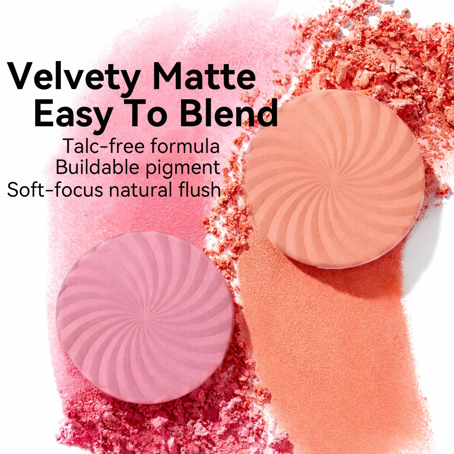 TINTARK Cheeky Blush Palette, Silky Matte Powder Blush, Calla Lily