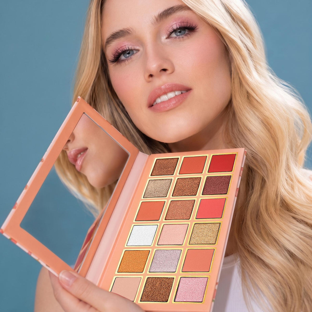 TINTARK 18-Shade Soft Glam Peach Please Eyeshadow Palette